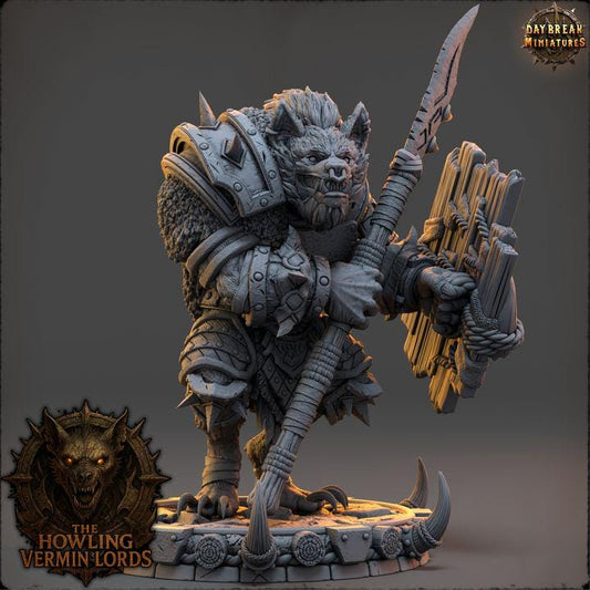 Drozhk Bloodhowl - The Howling Vermin Lords - Unpainted Miniature