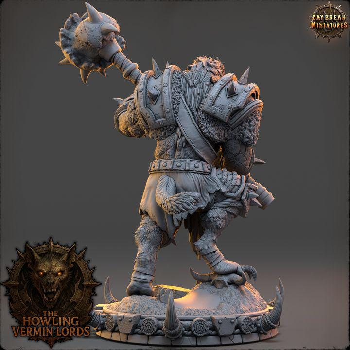 Ghrakka Dust-Hunter - The Howling Vermin Lords - Unpainted Miniature