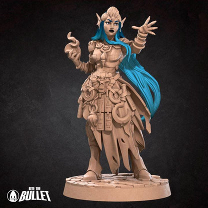Triton Sorceress - 32mm, 35mm Scale - Unpainted Miniature