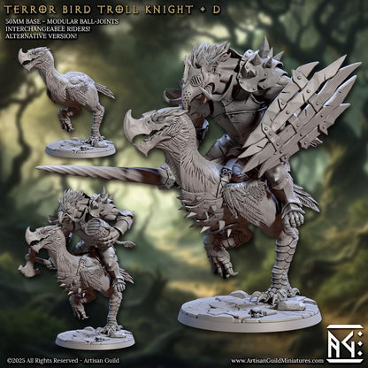 Terror Bird Knights - Iron Keep War-Trolls Set - Unpainted Miniature