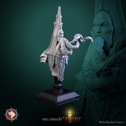 Cursed Priest - Unpainted Miniature Bust
