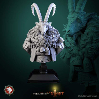 Goatman - Unpainted Miniature Bust