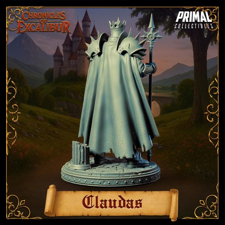 King Claudas - Chronicles of Excalibur - Unpainted Miniature