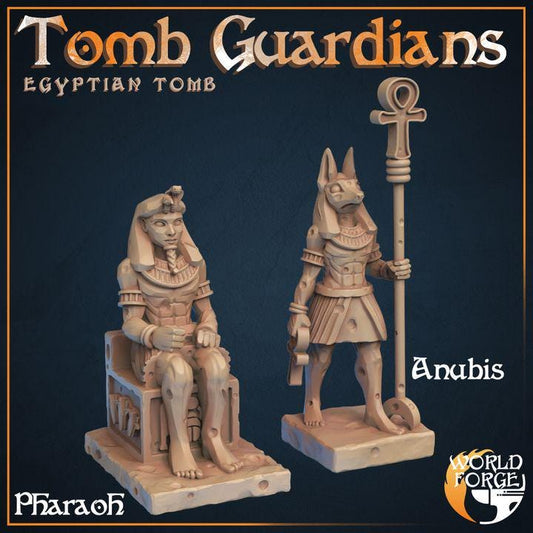 Tomb Guardians - Egyptian Tomb Set - 32mm Scale - Unpainted Miniature
