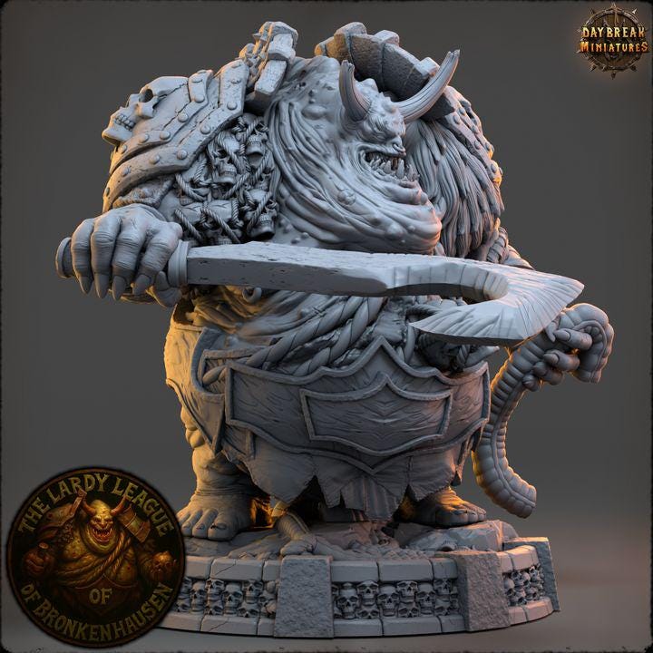 Rotbelch Karn - The Lardy League of Bronkenhausen - Unpainted Miniature