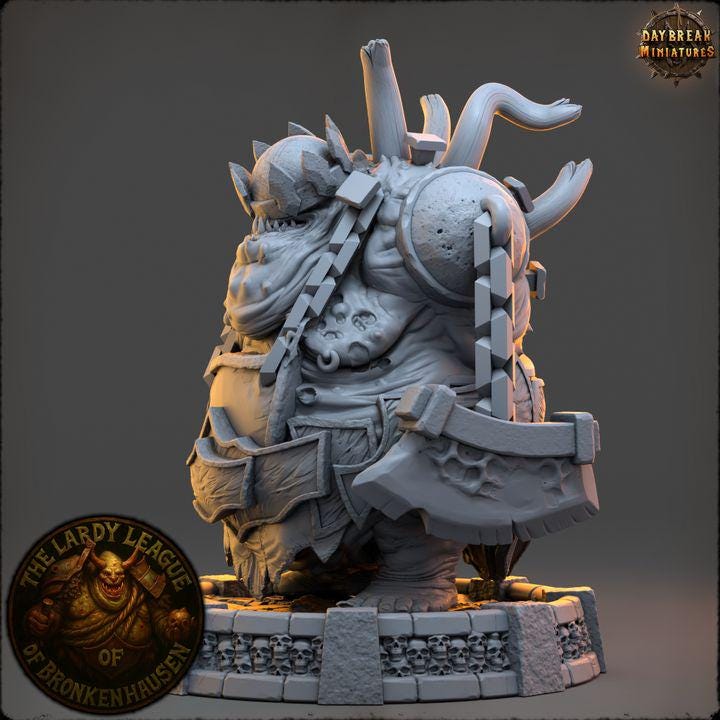 Gorfick Sludgebane - The Lardy League of Bronkenhausen - Unpainted Miniature