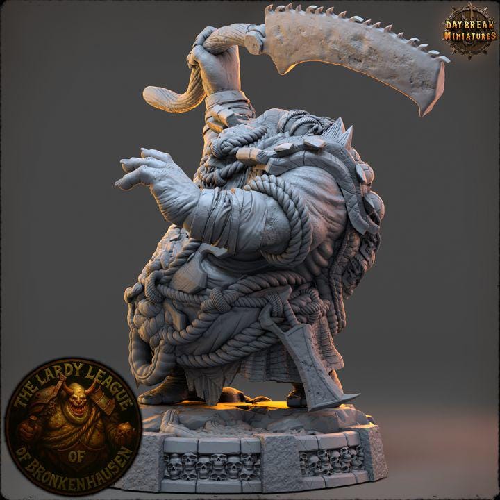 Oozebane Porrick - The Lardy League of Bronkenhausen - Unpainted Miniature