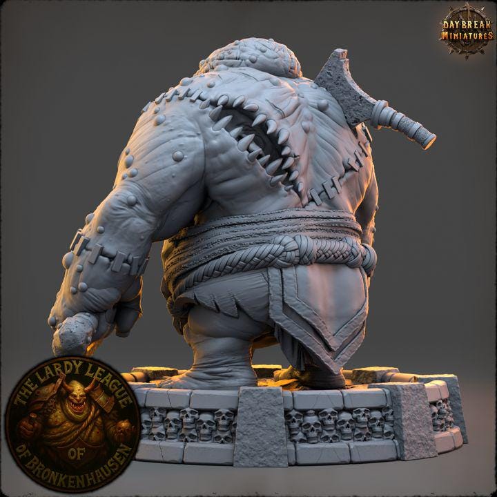 Dungbar the Sullen - The Lardy League of Bronkenhausen - Unpainted Miniature