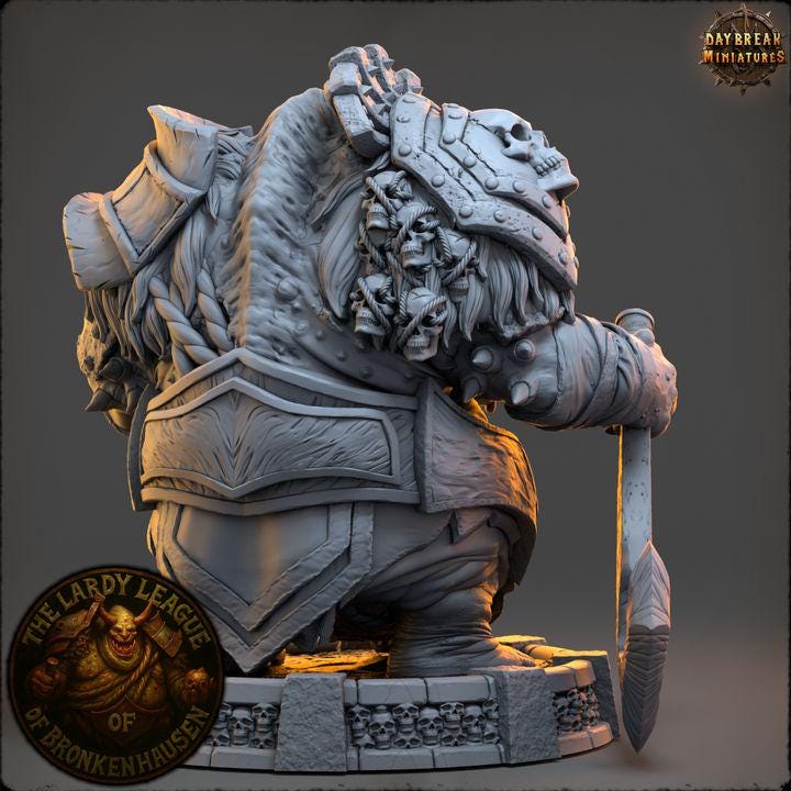 Lord Guzzlemaw Vastinuss - The Lardy League of Bronkenhausen - Unpainted Miniature