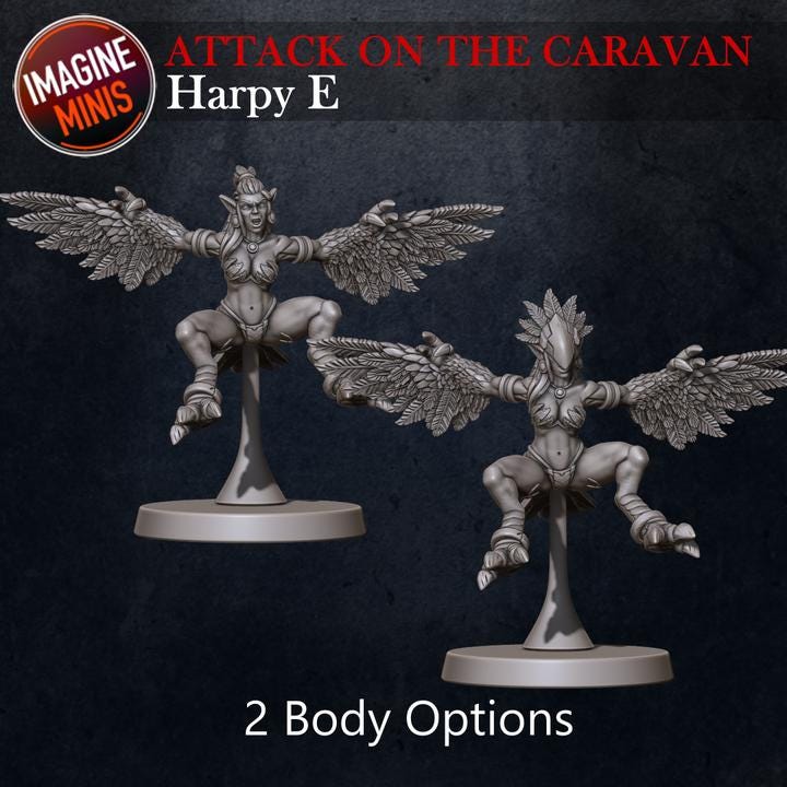 Harpy - Pose E - Unpainted Miniature
