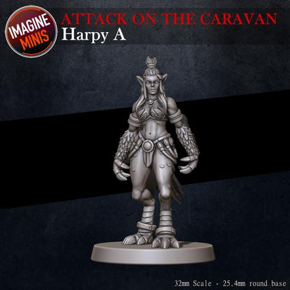 Harpy - Pose A - Unpainted Miniature