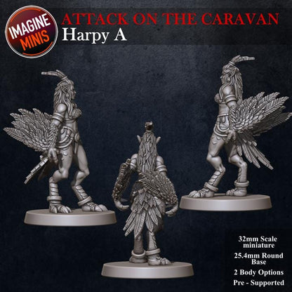 Harpy - Pose A - Unpainted Miniature