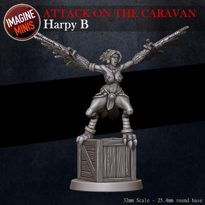 Harpy - Pose B - Unpainted Miniature