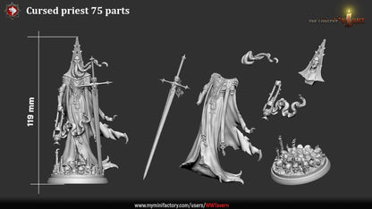 Cursed Priest - Unpainted Miniature
