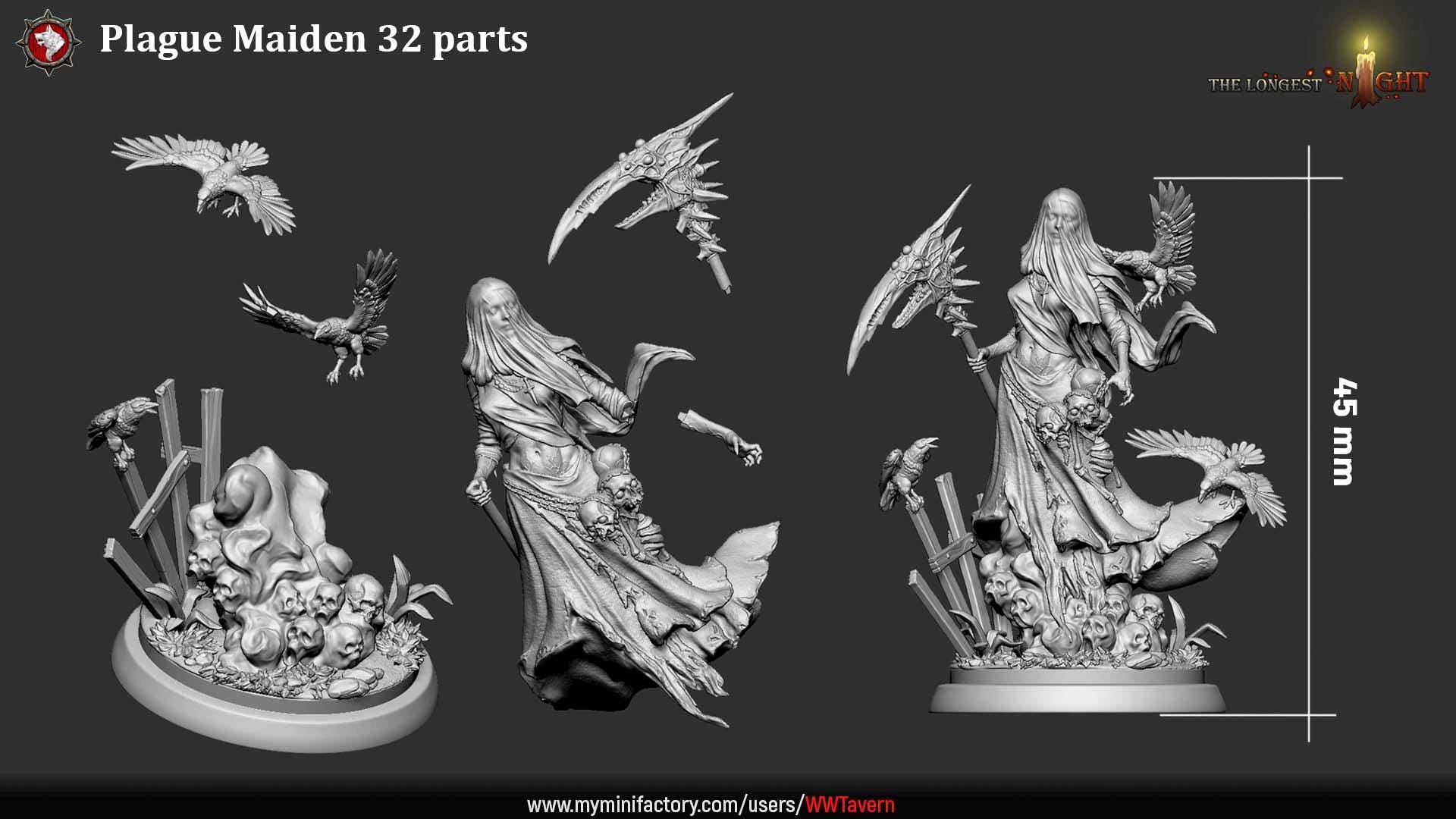 Plague Maiden - Unpainted Miniature