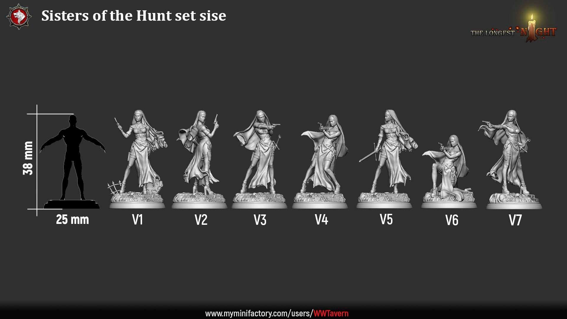 Sisters of the Hunt - Unpainted Miniature
