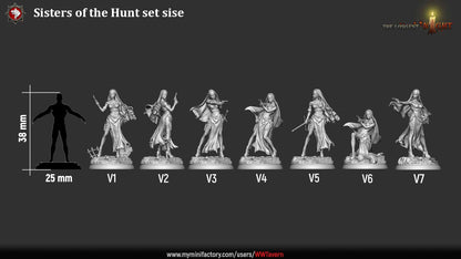 Sisters of the Hunt - Unpainted Miniature