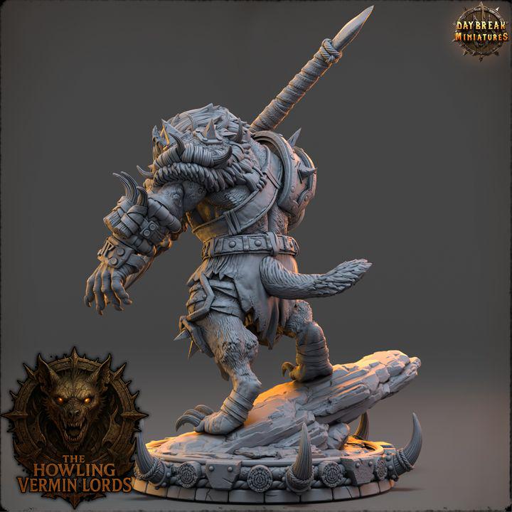 Grashka Bonegnaw - The Howling Vermin Lords - Unpainted Miniature