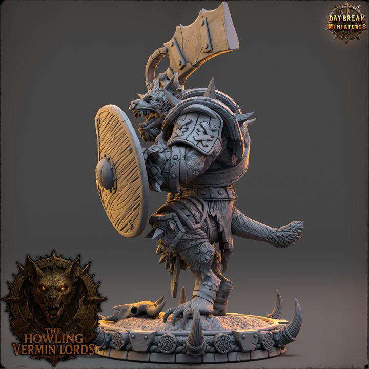 Rukhar the Rendclaw - The Howling Vermin Lords - Unpainted Miniature