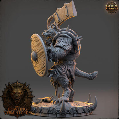 Rukhar the Rendclaw - The Howling Vermin Lords - Unpainted Miniature