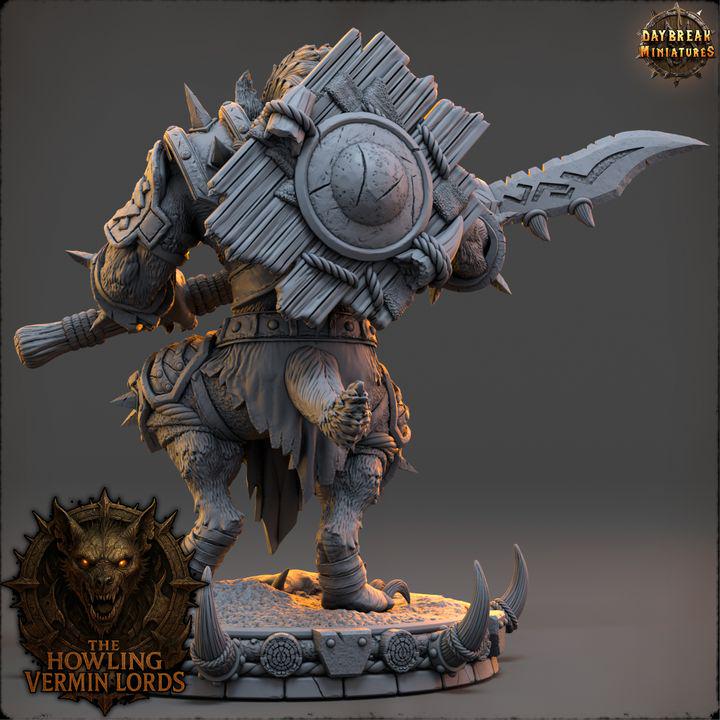 Throzz Blood-Maw - The Howling Vermin Lords - Unpainted Miniature
