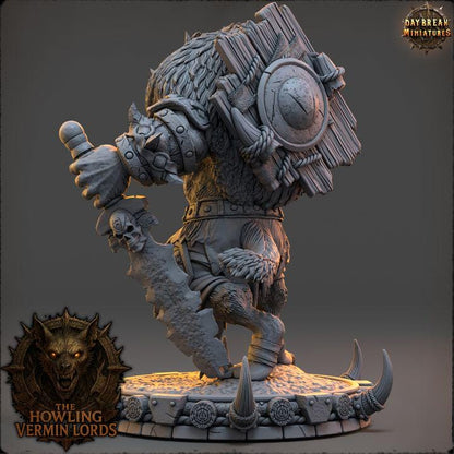 Marruk Fang-Breaker - The Howling Vermin Lords - Unpainted Miniature