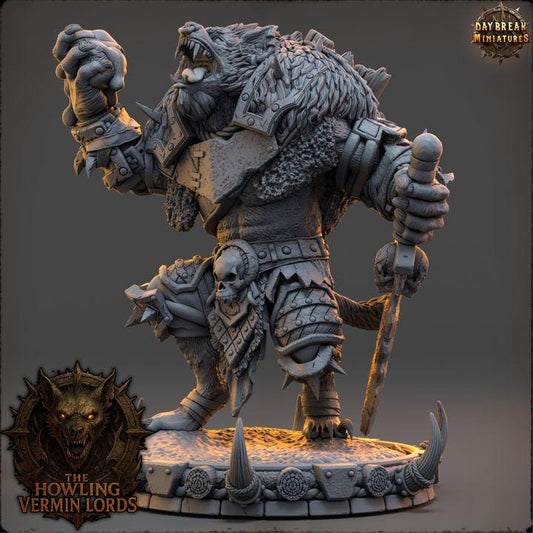 Marruk Fang-Breaker - The Howling Vermin Lords - Unpainted Miniature