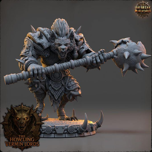 Fenruk the Carrion-Seer - The Howling Vermin Lords - Unpainted Miniature