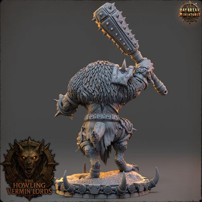 Uzrak Grimhide - The Howling Vermin Lords - Unpainted Miniature