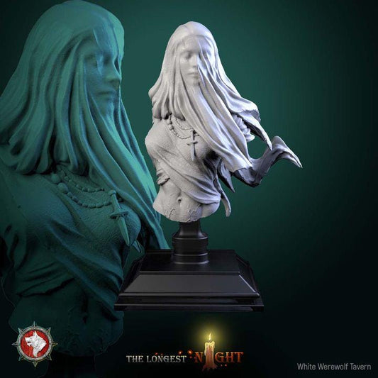 Plague Maiden - Unpainted Miniature Bust