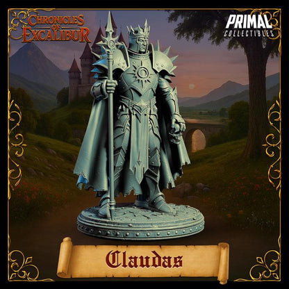 King Claudas - Chronicles of Excalibur - Unpainted Miniature