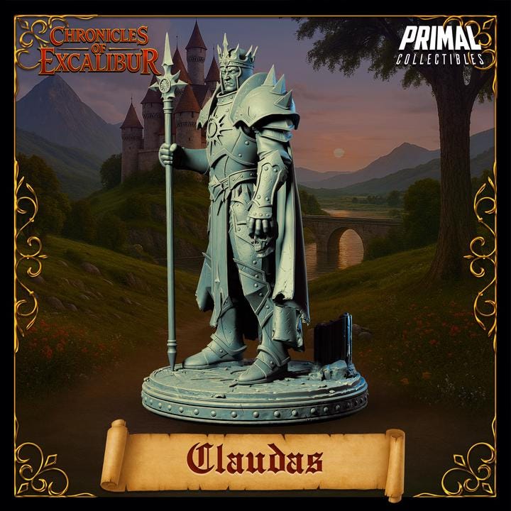 King Claudas - Chronicles of Excalibur - Unpainted Miniature