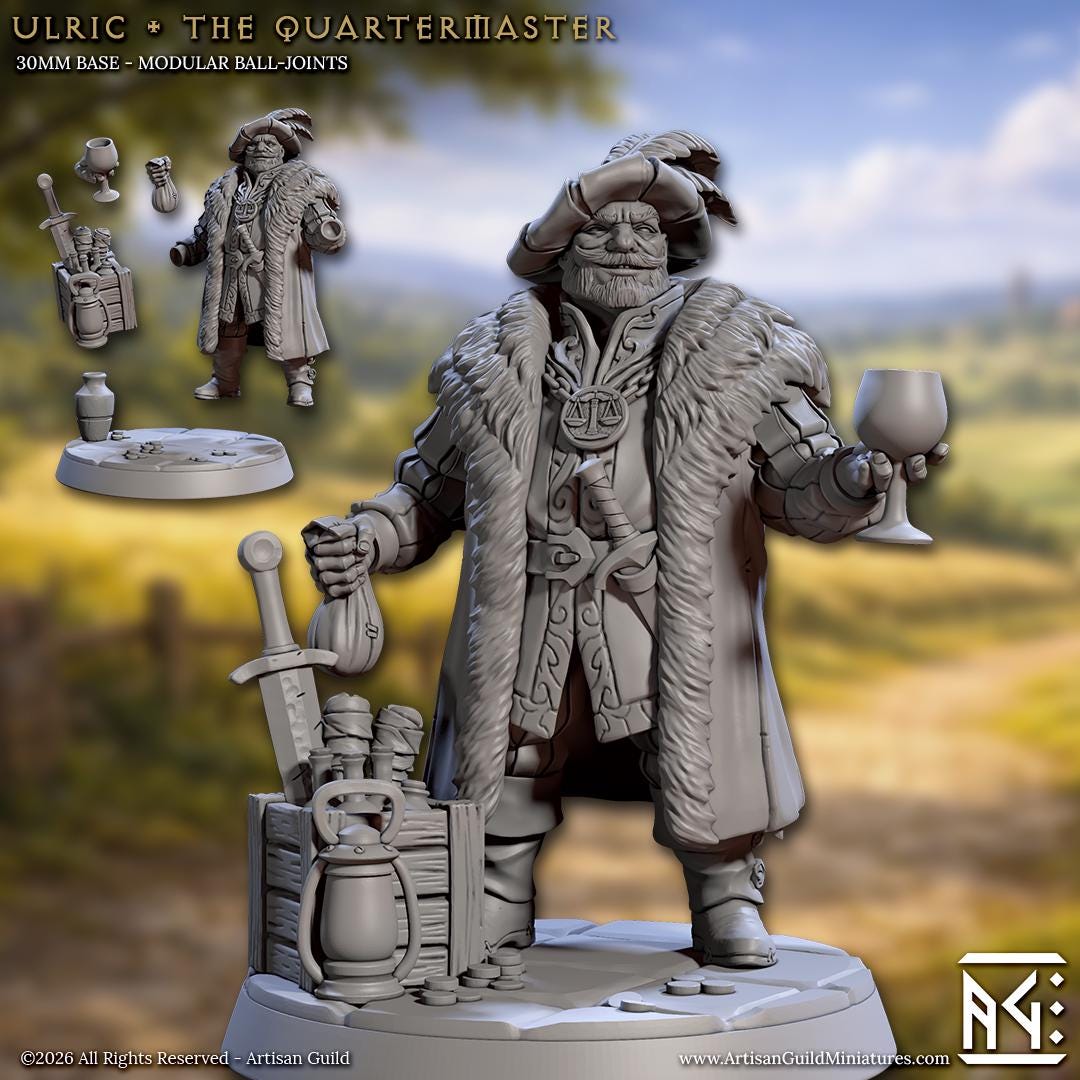 Human Quartermaster, Ulric - Unpainted Miniature