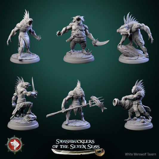 Scaled Gunners - 32mm Scale - Unpainted Miniature