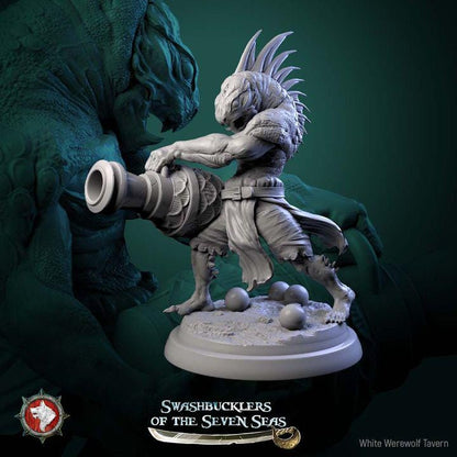 Scaled Gunners - 32mm Scale - Unpainted Miniature