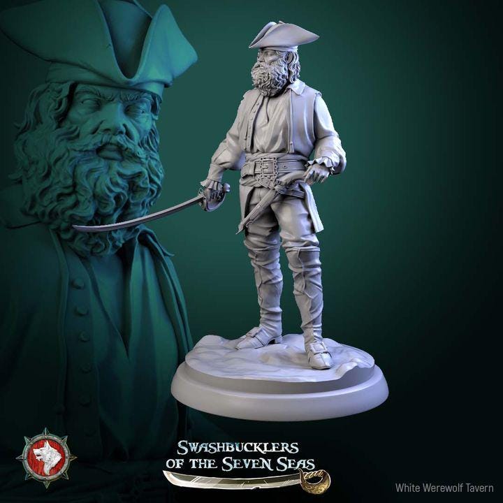 Pirate Deckhands - Unpainted Miniature