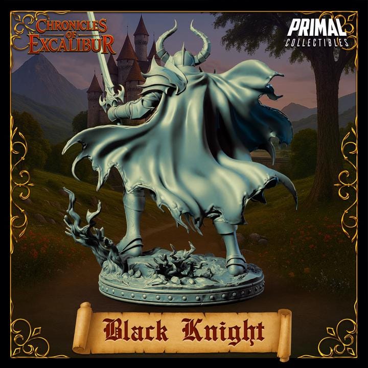 Black Knight - Chronicles of Excalibur - Unpainted Miniature