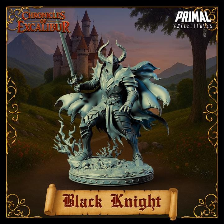 Black Knight - Chronicles of Excalibur - Unpainted Miniature