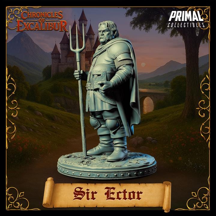 Sir Ector - Chronicles of Excalibur - Unpainted Miniature