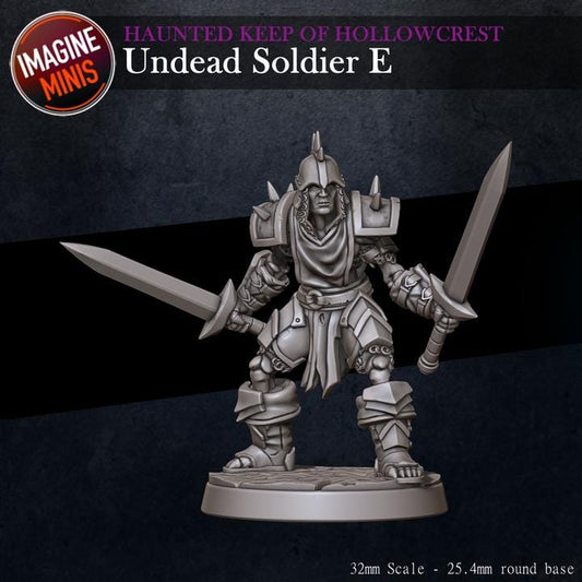 Undead Soldier, E - Haunted Keep - Unpainted Miniature