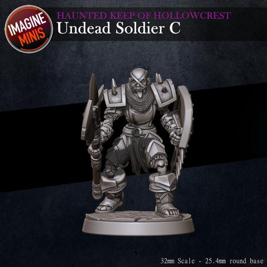 Undead Soldier, C - Haunted Keep - Unpainted Miniature