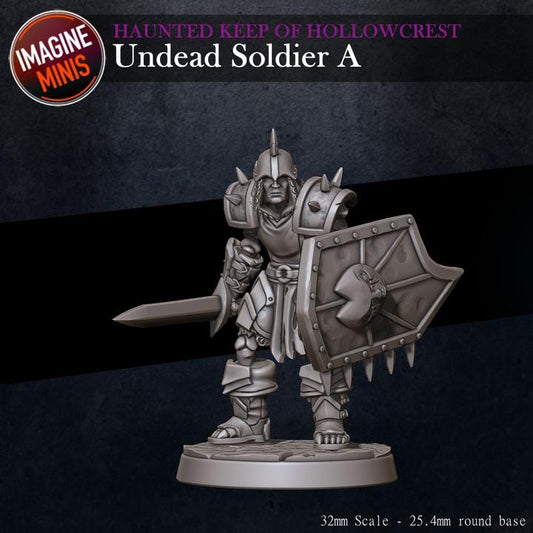 Undead Soldier, A - Haunted Keep - Unpainted Miniature