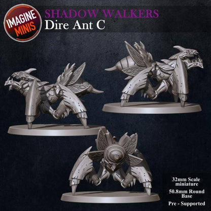 Dire Ants, 6 Poses - Unpainted Miniature