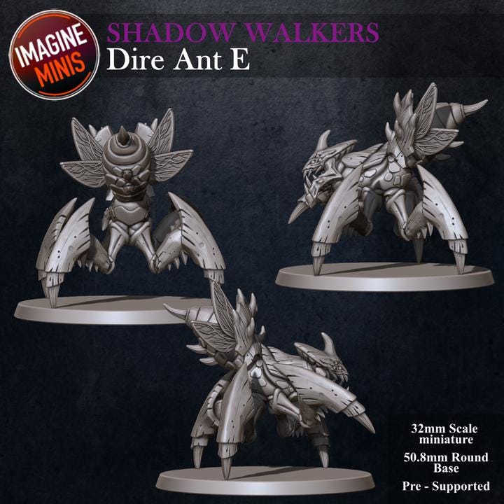 Dire Ants, 6 Poses - Unpainted Miniature