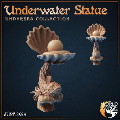 Underwater Statue - Set of 2 - Unpainted Miniature