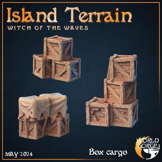 Ship Cargo - Scatter Terrain - Unpainted Miniature