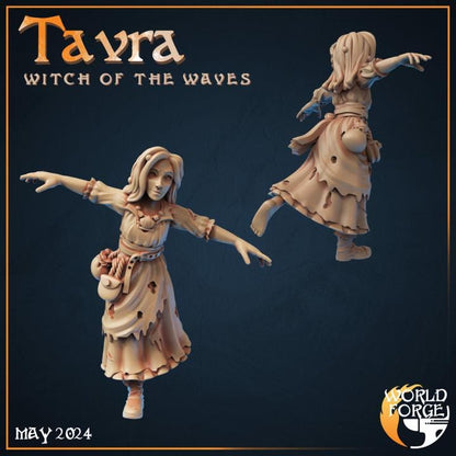 Tavra, Orphan Girl - 32mm Scale - Unpainted Miniature
