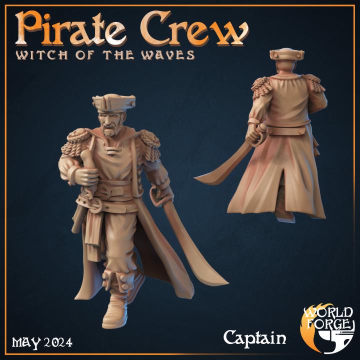 Pirate Crew Set - 32mm Scale - Unpainted Miniature
