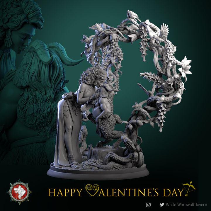 Fey Valentine Diorama - Unpainted Miniature