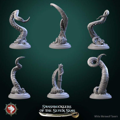 Kraken Tentacles - 32mm Scale - Unpainted Miniature